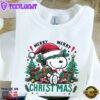 Snoopy Merry Christmas Sweatshirt, Snoopy Christmas Shirt