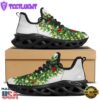 Snow And Christmas Tree Print Black Max Soul Shoes