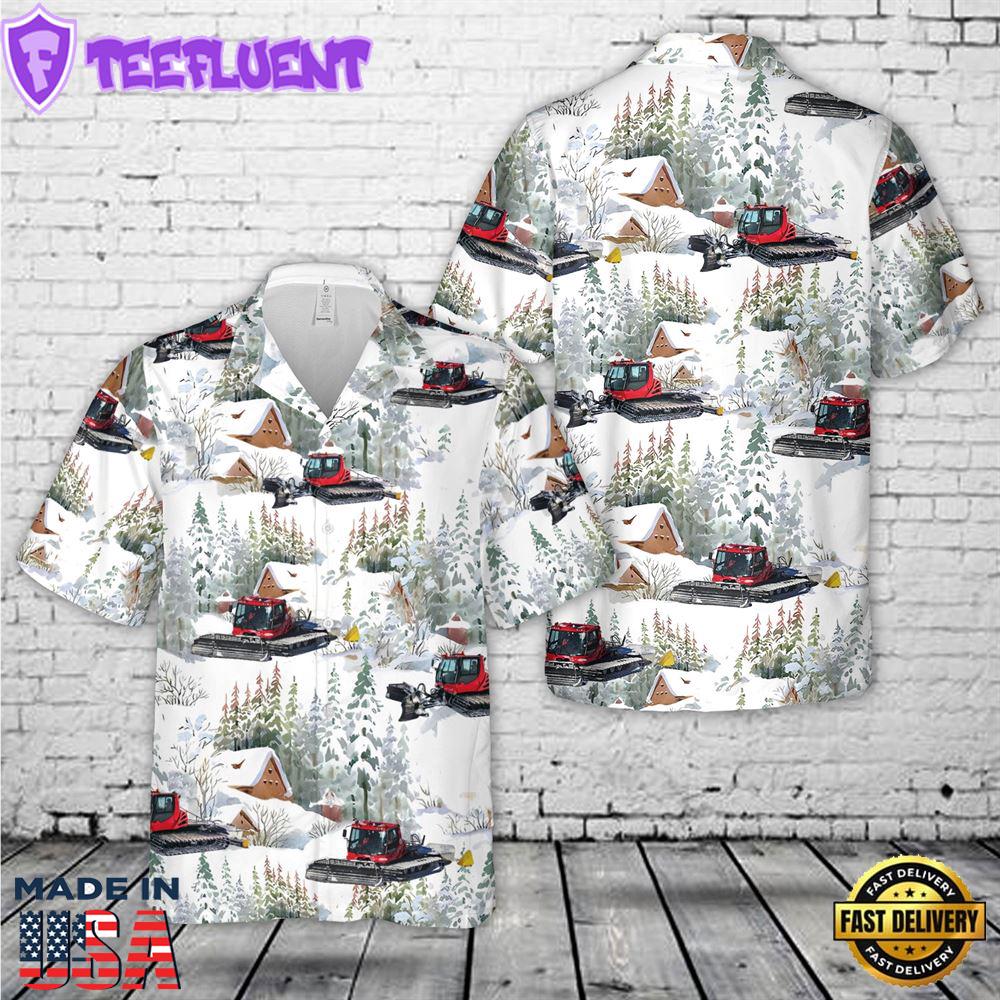 Snow groomer Christmas Hawaiian Shirt