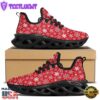 Snowflake Christmas Print Black Max Soul Shoes