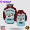 Snowman Mery Christmas All Over Print 3D Hoodie