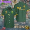 South Africa National Rugby Union Team Springboks Short Sleeve Dress Shirt For Man And Women