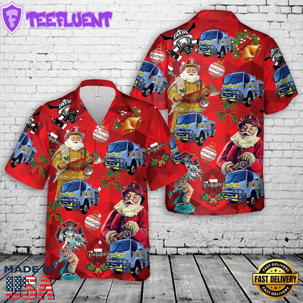 South Australian Country Fire Service Stirling Country Fire Service Christmas Hawaiian Shirt