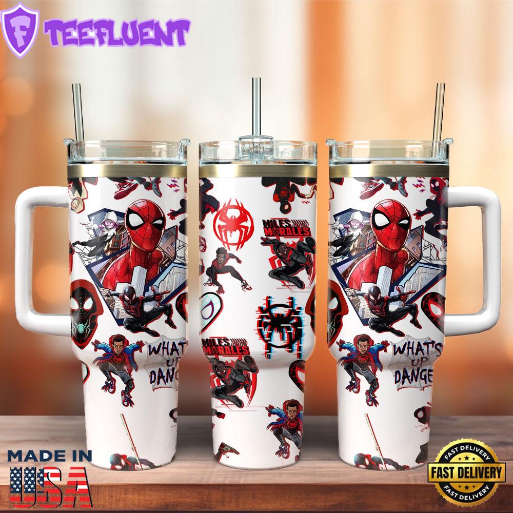 Spiderman Superhero Movies Custom Stanley Quencher 40oz Stainless Steel Tumbler