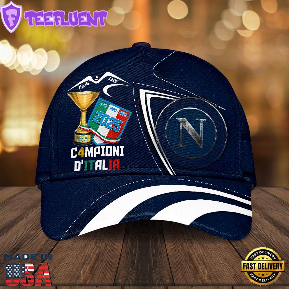 S.S.C. Napoli Classic Custom 3D Cap