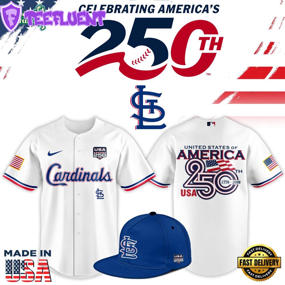 St. Louis Cardinals USA 250th Anniversary Limited Patriotic Baseball Jersey