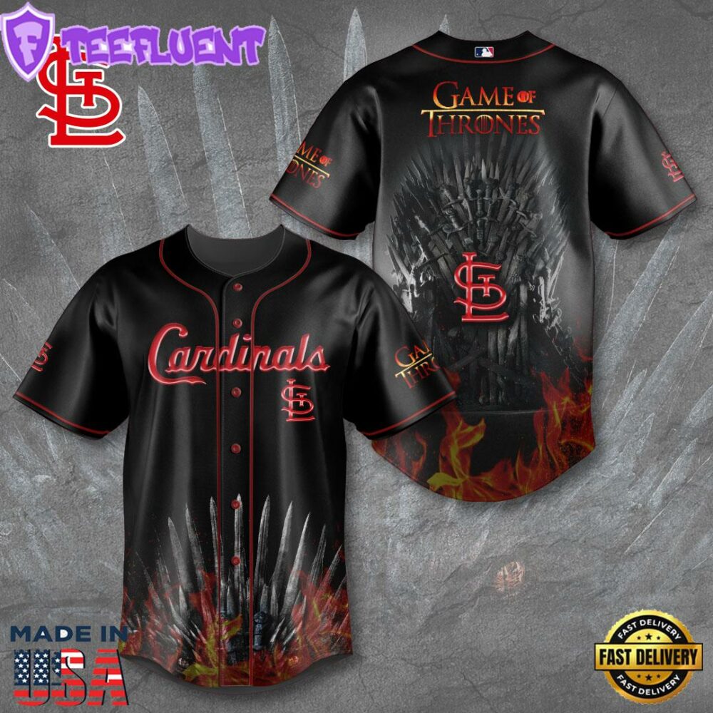 St. Louis Cardinals x Game of Thrones Baseball Jersey