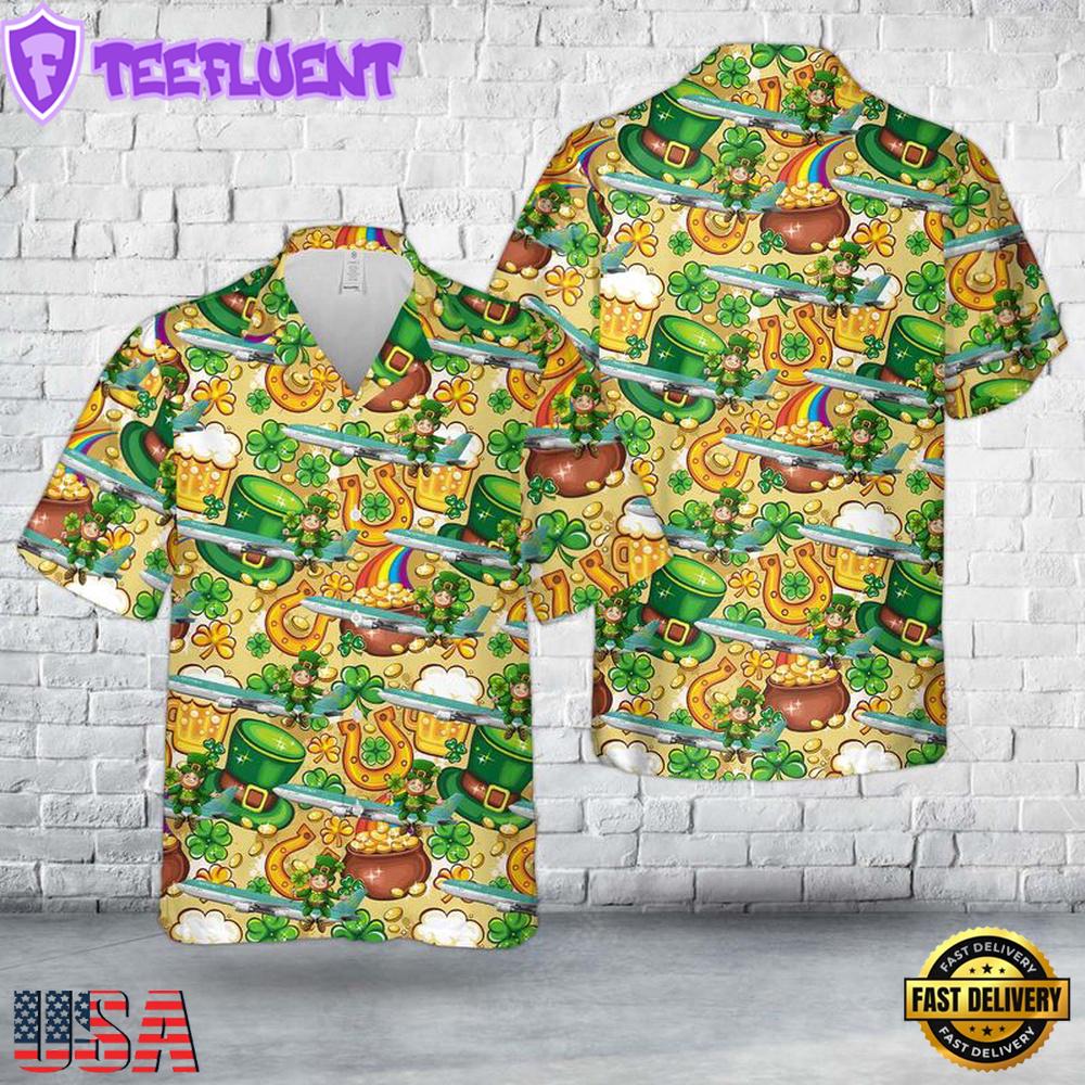 St. Patrick's Day, Aer Lingus St Patrick Airbus Hawaiian Shirt