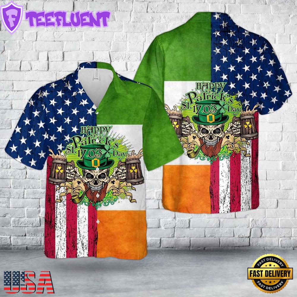 St. Patrick'S Day America Hawaiian Shirt