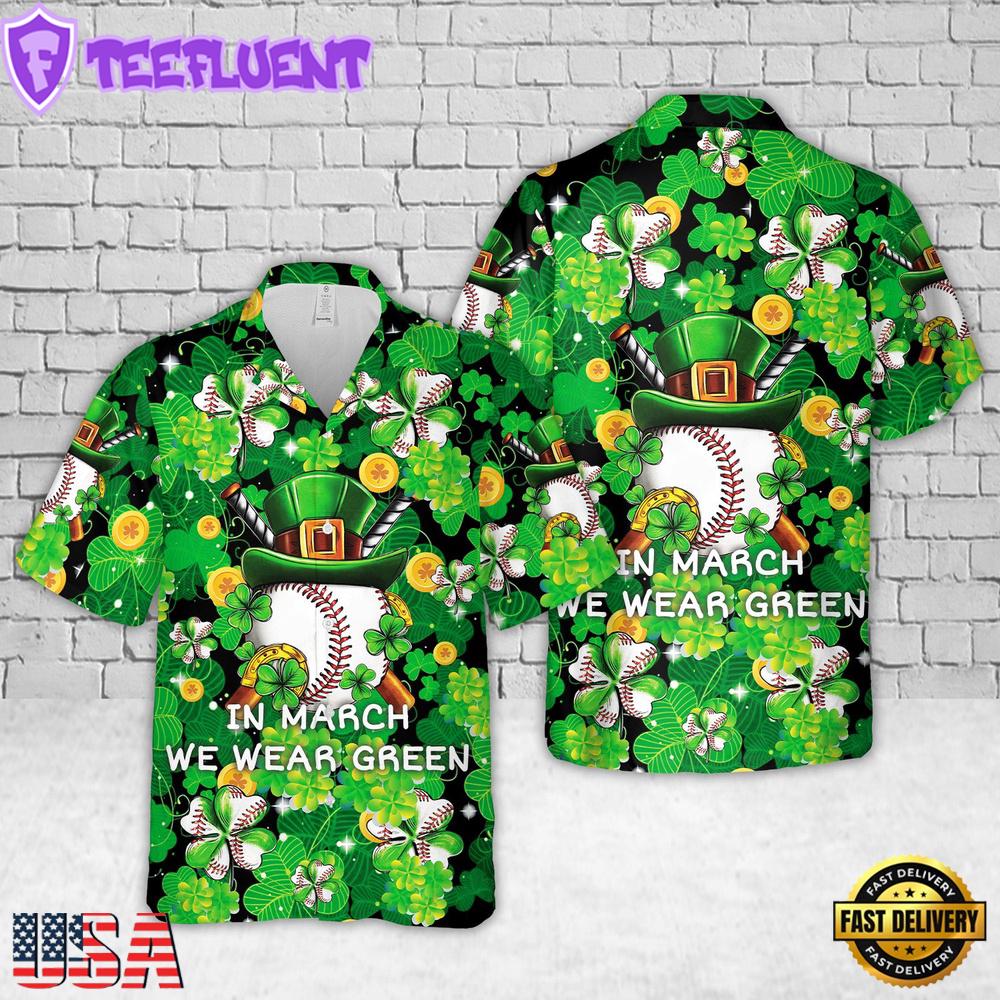 St. Patrick's Day Baseball Hawaiian Shirt