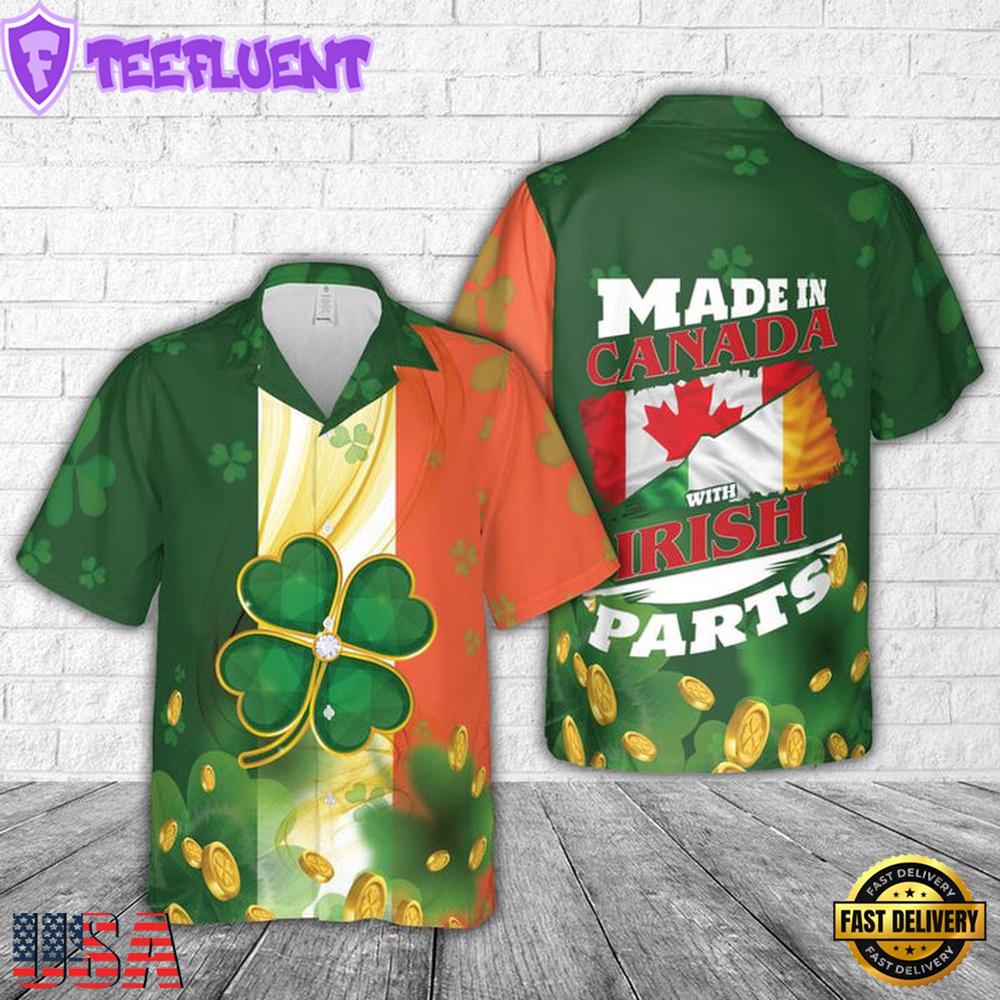 St. Patrick'S Day Canada Hawaiian Shirt
