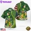 St Patrick'S Day Good Luck Shamrock Drinking Man Hawaii Shirt