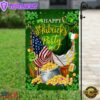 St. Patrick's Day Irish American House And Garden Flag Decor