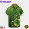 St. Patrick'S Day Shamrock Print Mens Hawaiian Shirts Casual Comfortable Plus Size Shirts