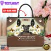 Staffordshire Bull Terrier Dog Are Not Our Whole Life But They Make Our Lives Whole Leather Handbag