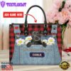 Staffordshire Bull Terrier Dog This Human Belongs To Leather Handbag