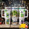 Stitch And The Nightmare Before Christmas Movies Custom Stanley Quencher 40oz Stainless Steel Tumbler With Handle