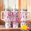 Stitch Angel Cartoon Custom Stanley Quencher 40oz Stainless Steel Tumbler With Handle