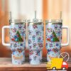 Stitch Cartoon Christmas Custom Stanley Quencher 40oz Stainless Steel Tumbler