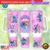 Stitch Cartoon Valentines 40oz Tumbler Happy Valentines Day - 40oz Tumbler with Handle