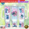 Stitch Cartoon Valentines 40oz Tumbler Wrap Happy Valentines Day - 40oz Tumbler with Handle