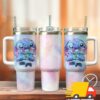 Stitch Movie Custom Stanley Quencher 40oz Stainless Steel Tumbler With Handle