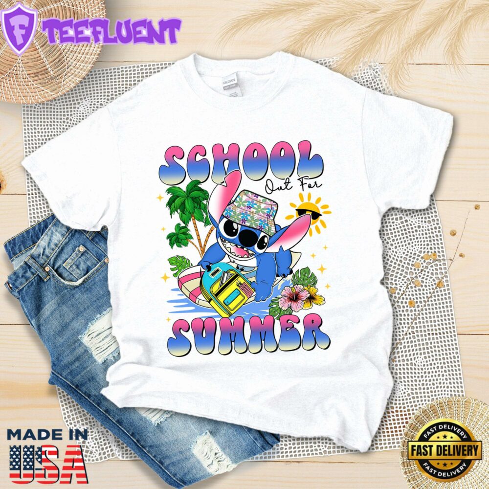 Stitch School Out For Summer Shirt Last Day Of School Gift Disney Tee
