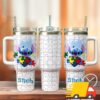 Stitch x Puzzle Disney Cartoon Custom Stanley Quencher 40oz Stainless Steel Tumbler With Handle