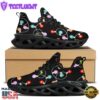 String Lights LED Christmas Print Black Max Soul Shoes