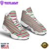 Striped Merry Christmas Print Pattern Jd13 Shoes For Men Women