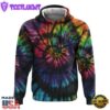 Sunflower Cross Full Tie Dye Faith 3D Hoodie