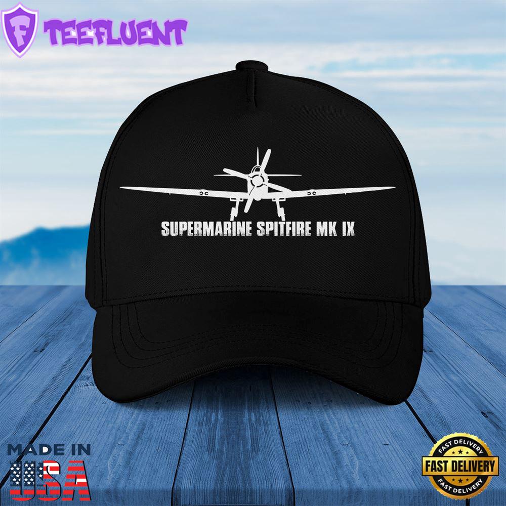 Supermarine Spitfire Mk IX WWII Aircraft Baseball Cap