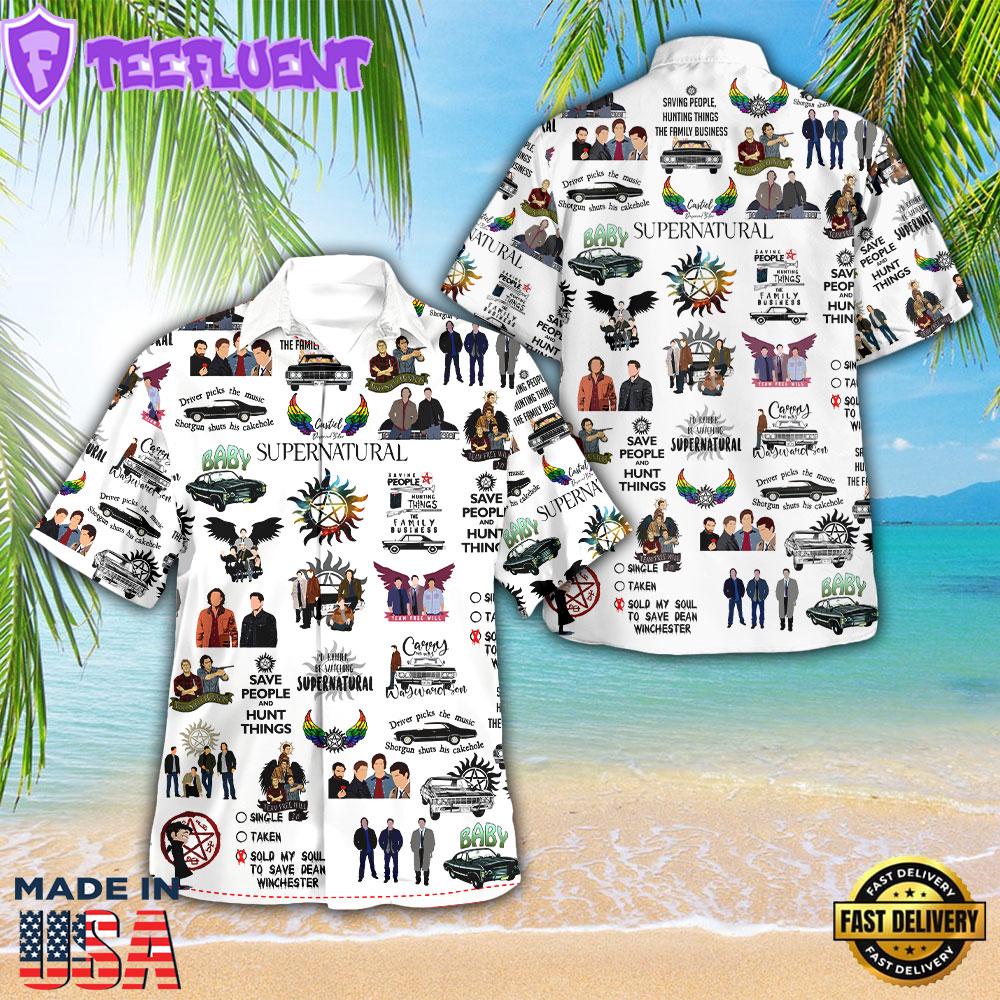 Supernatural 3D Gift Summer Hawaiian Shirt