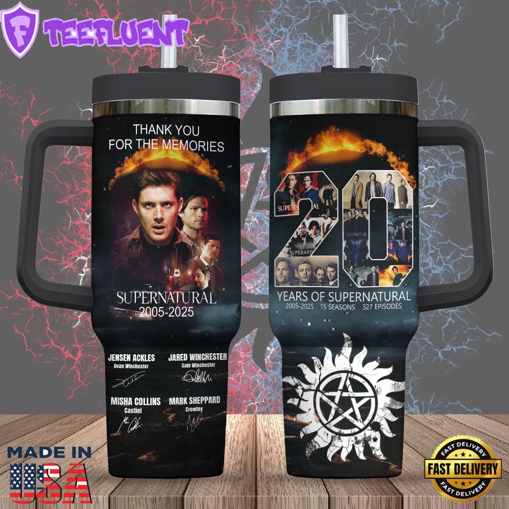 Supernatural 40oz Stanley Tumbler Summer For Fans