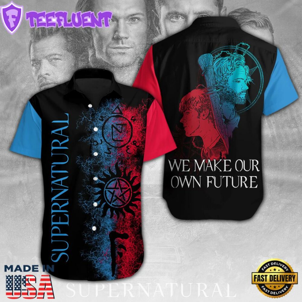 Supernatural Short Sleeve Dress Shirt For Fans