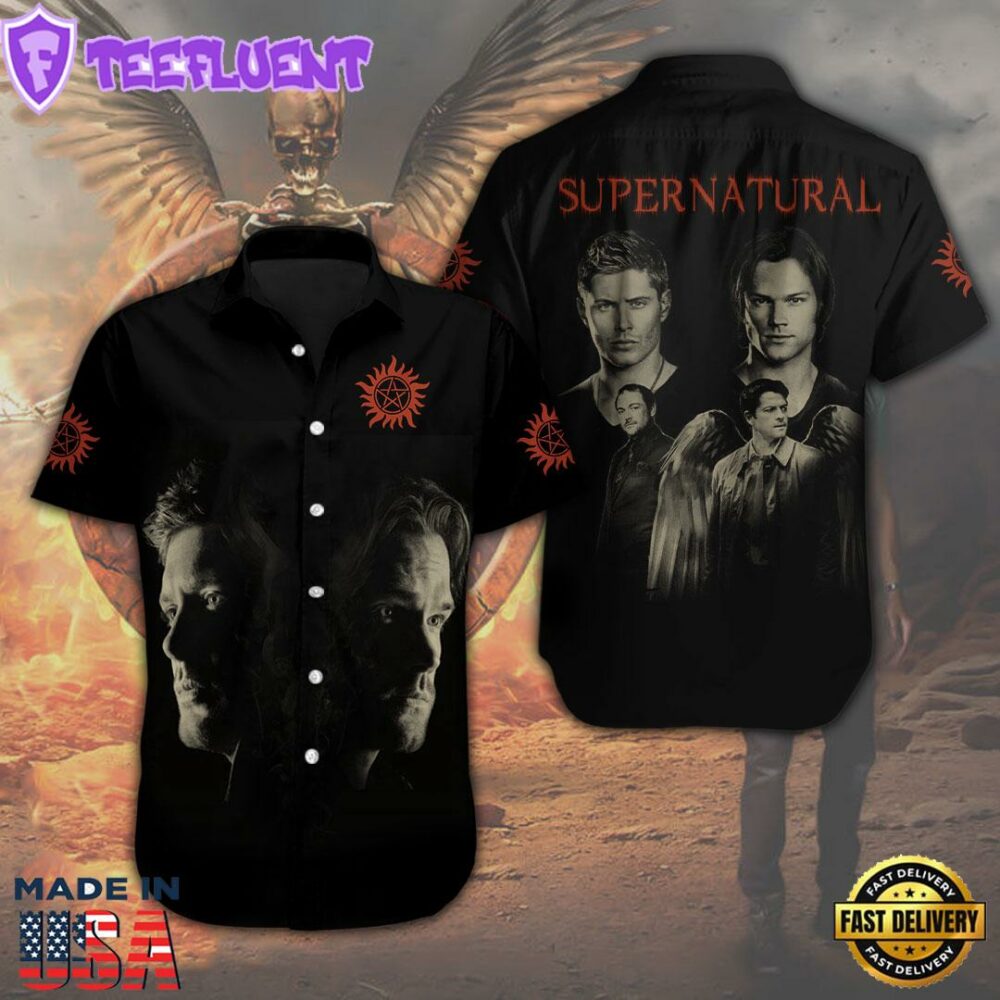 Supernatural Short Sleeve Dress Shirt For Man And Women