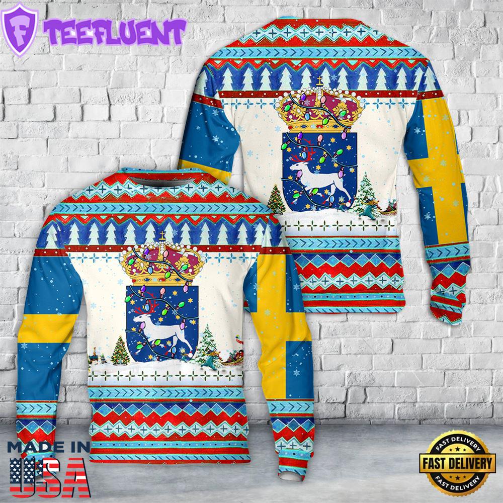 Swedish Army orrbottens Regemente I 19 Christmas Sweater