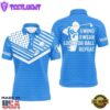 Swing Swear Look For Ball Repeat American Flag Custom Name Team Golf Polo Shirts Blue Gift Xmas 2 Swing Swear Look For Ball Repeat American Flag Custom Name Team Golf Polo Shirts Blue