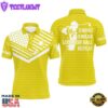 Swing Swear Look For Ball Repeat American Flag Custom Name Team Golf Polo Shirts Yellow