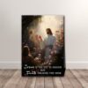 Symbol of Faith Canvas Prints Jesus is the Key to Heaven But Faith Unlocks the Door Canvas Poster Wall Art