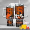 Syracuse Orange NCAA Mickey Mouse Custom Stanley Quencher 40oz Stainless Steel Tumbler With Handle
