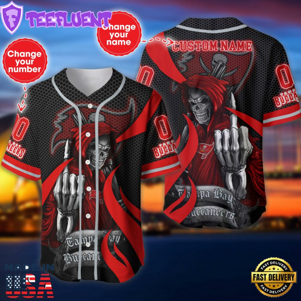 Tampa Bay Buccaneers NFL 3D Personalized Baseball Jersey Shirt For Fans