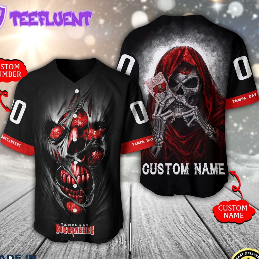 Tampa Bay Buccaneers NFL 3D Personalized Baseball Jersey Shirt For Fans
