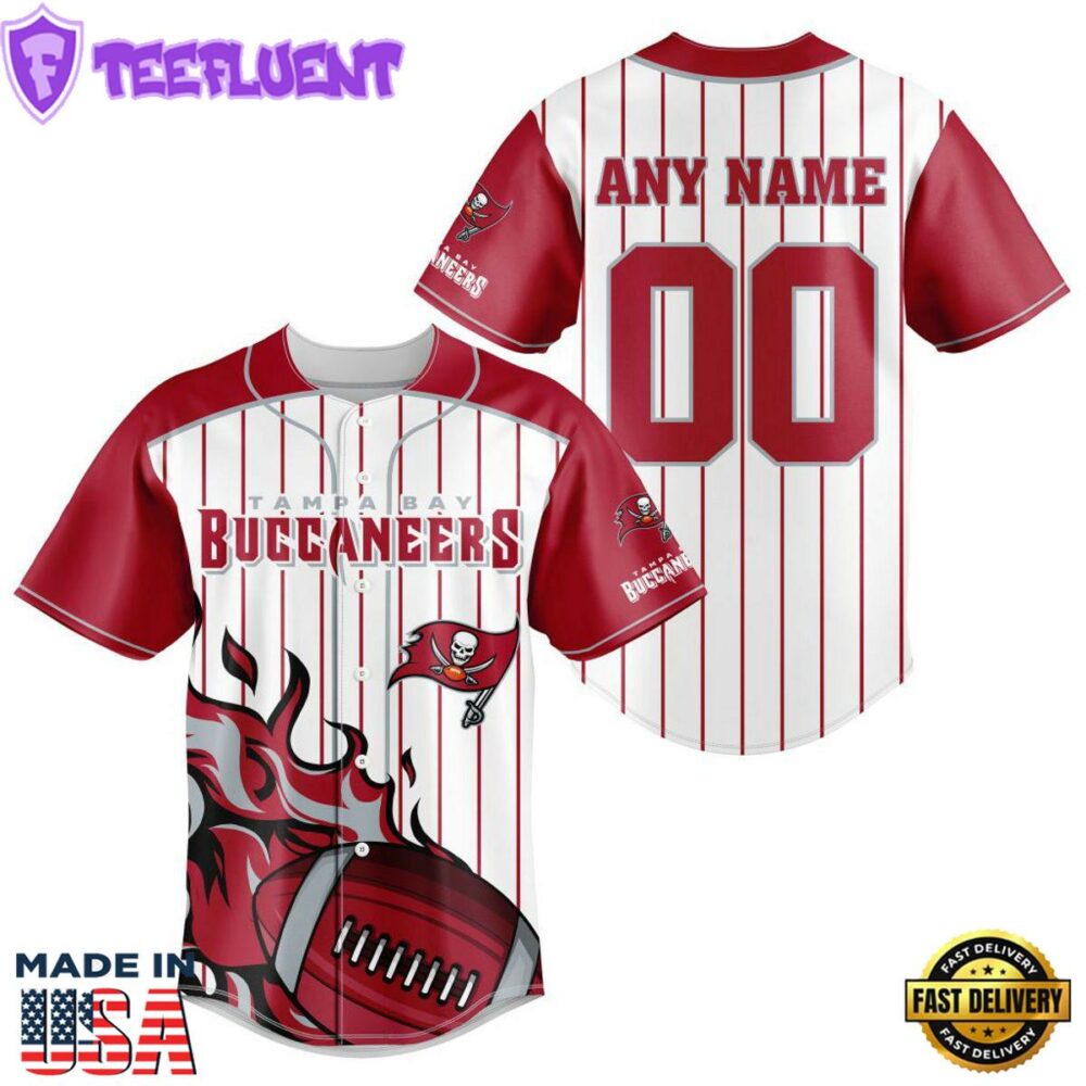 Tampa Bay Buccaneers NFL 3D Personalized Baseball Shirt For Fans