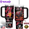 Tampa Bay Buccaneers NFL Custom Stanley Quencher 40oz Stainless Steel Tumbler