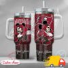Tampa Bay Buccaneers NFL Mickey Mouse Glitter Custom Stanley Quencher 40oz Stainless Steel Tumbler With Handle