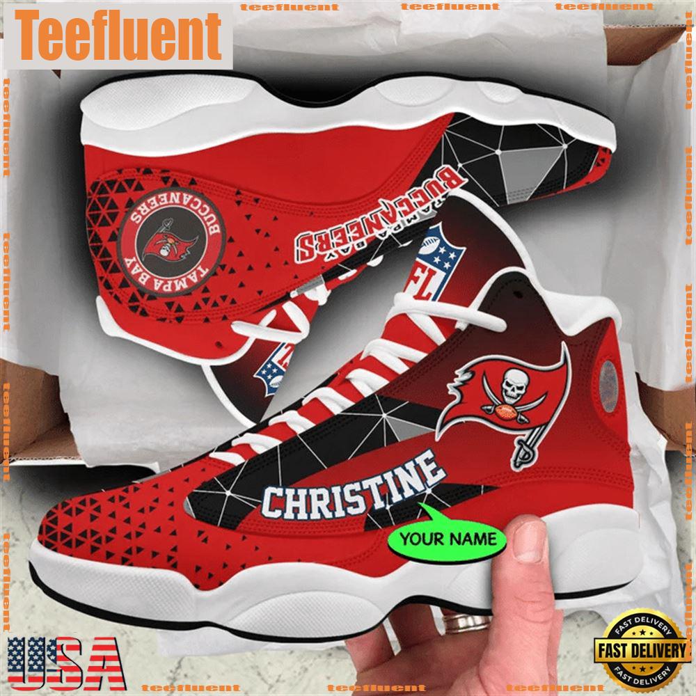 Tampa Bay Buccaneers NFL Personalized Jordan 13 Shoes