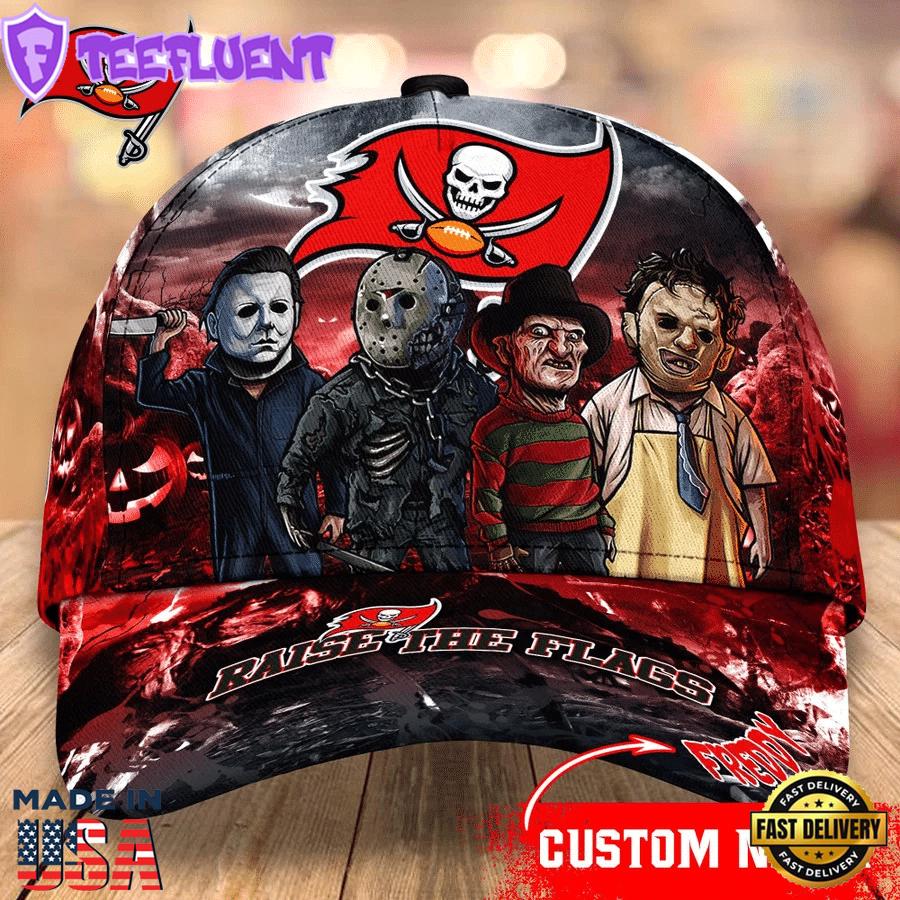 Tampa Bay Buccaneers NFL Personalized Trending Cap Mixed Horror Movie Characters