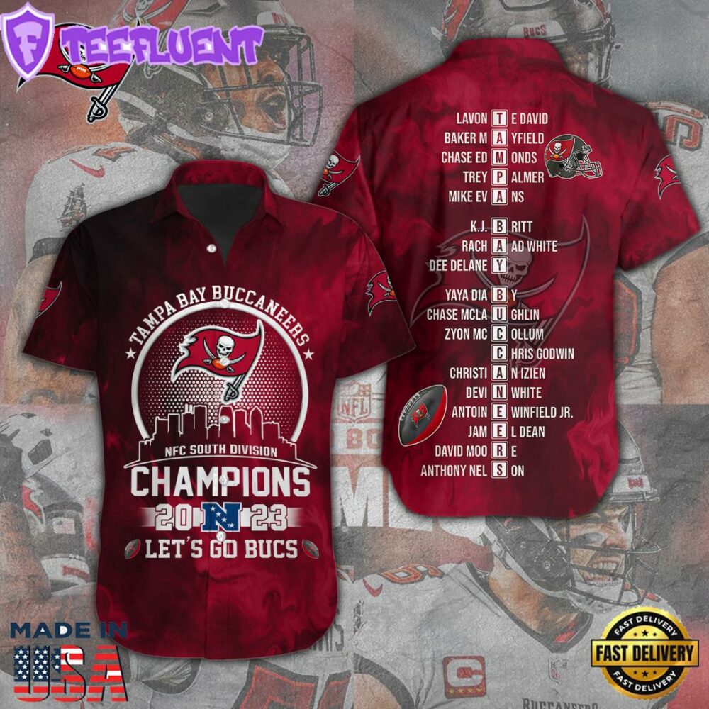 Tampa Bay Buccaneers Short Sleeve Dress Shirt For Man And Women