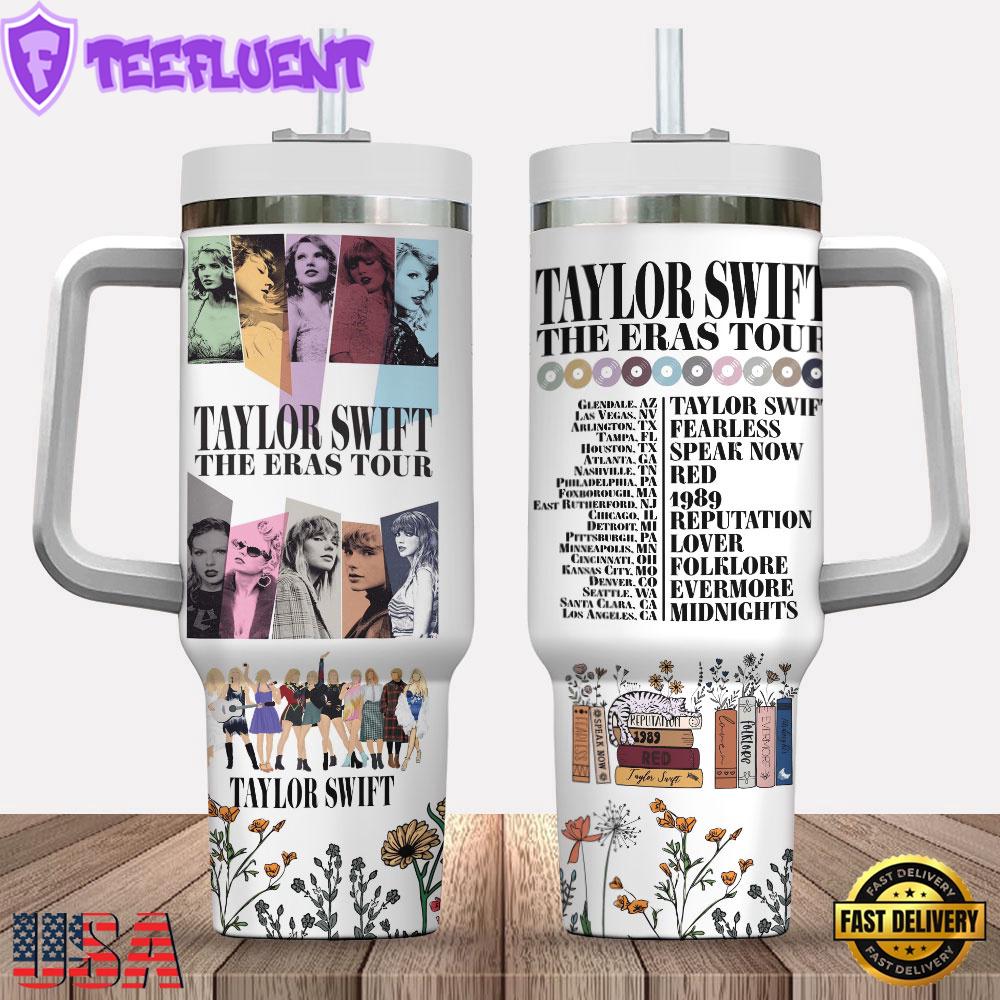 Taylor Swift 1989 The Eras Tour Tumbler 40oz With Handle